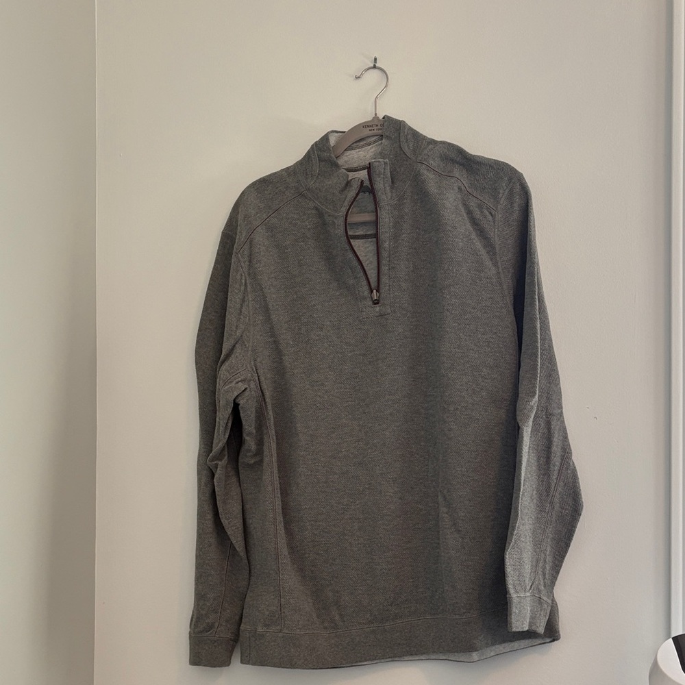 Men's Heather Gray Quarter-Zip Pullover